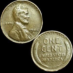 1944s Wheat Cent Possible Doubled Die Error Coin READ